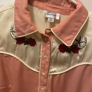 Boutique Cowgirl Style Unique Vintage Top